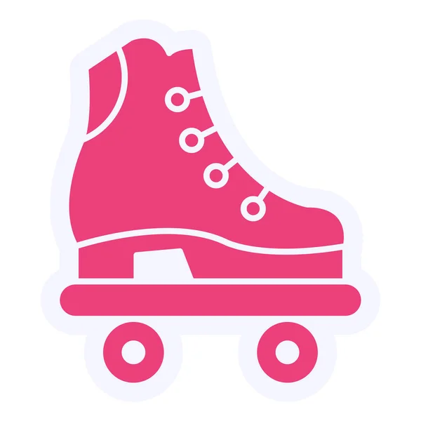 Roller Skates Vector Glyph Icon Design — Wektor stockowy