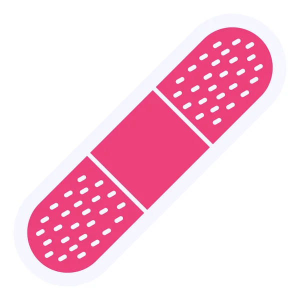 Medical Plaster Icon Flat Design Style Vector Illustration — Image vectorielle