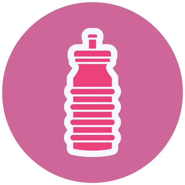 Bottle Web Color Icon Simple Illustration — Stok Vektör