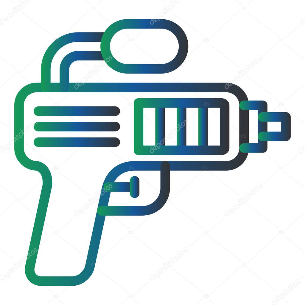 Water Gun Vector Glyph Icon Design