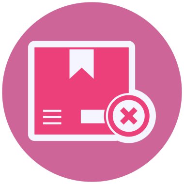 Kutu. Web simgesi basit illüstrasyon