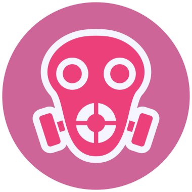 gaz maskesi vektör çizim