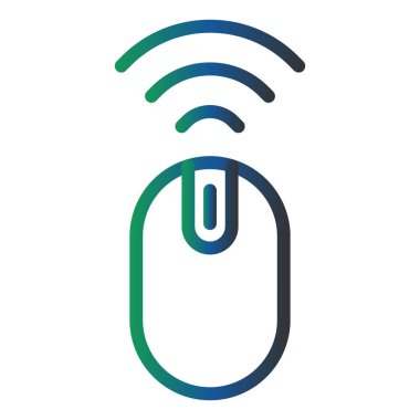 Wireless Mouse icon. flat illustration of wireless computer keyboard vector icons for web
