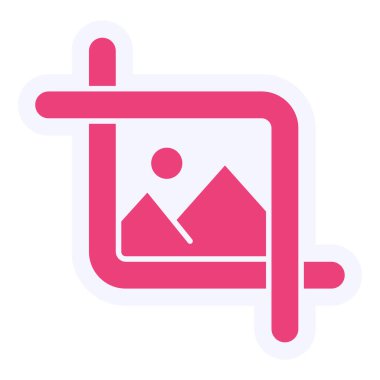 Crop Vector Glyph Icon Design 