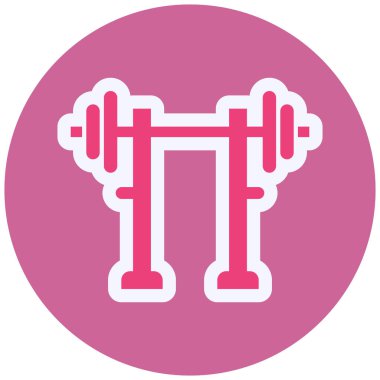 Gym Rod modern ikon vektör çizimi