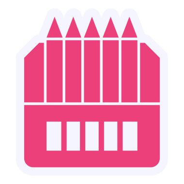 Çit. Web simgesi basit illüstrasyon