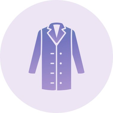 Ceket simgesi, vektör illüstrasyonu