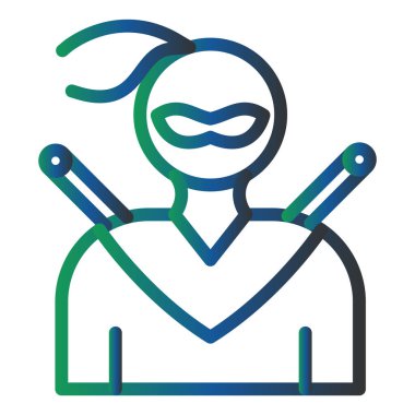 Ninja Vektör Simge Tasarımı