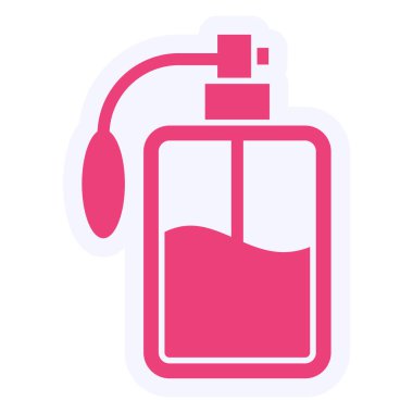 Parfüm Vektörü Kabartma Simgesi Tasarımı 