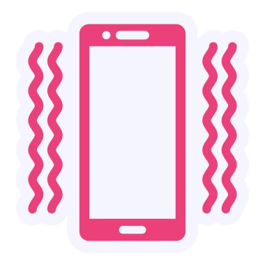 mobile phone with pink ribbon vector illustration design