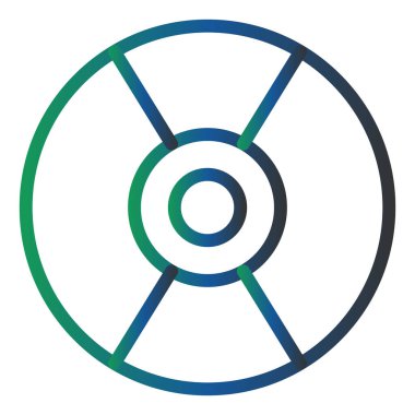 Compact Disc, simple web illustration  