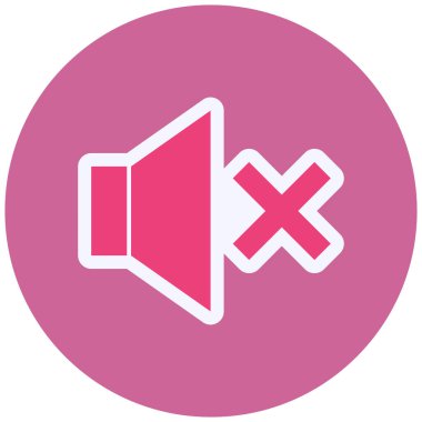 Ses. Web simgesi basit illüstrasyon