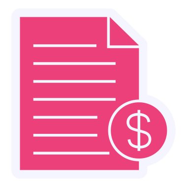 Karar verilmiştir. Web simgesi basit illüstrasyon