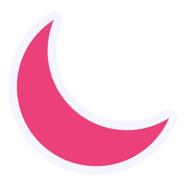 Ay. Web simgesi basit illüstrasyon