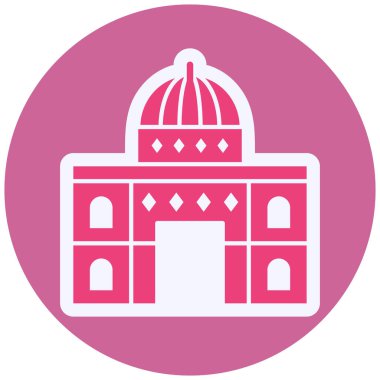 Dome Rock web icon simple illustration