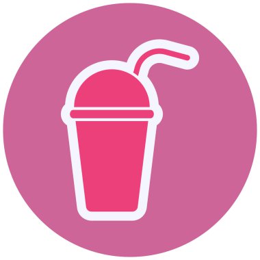 Plastik Kupa Vektörü Kabartma Simgesi Tasarımı 