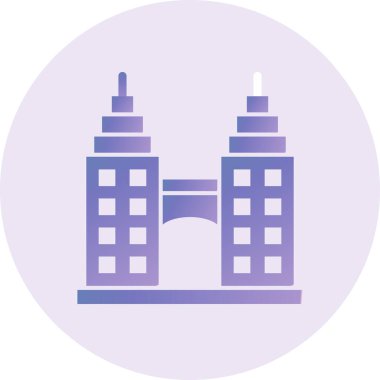 bina simgesi, vektör illüstrasyonu