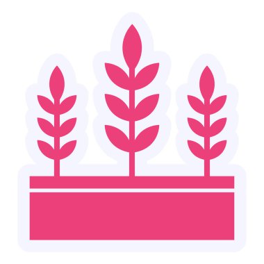 Buğday modern ikon vektör illüstrasyonu