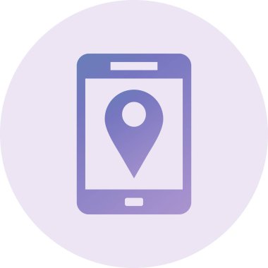 location pin map icon vector isolated illustration