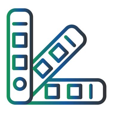 Pantone Vektör Şekil Simgesi Tasarımı