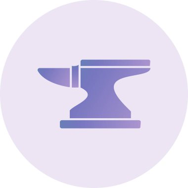 vector illustration of modern Anvil  icon