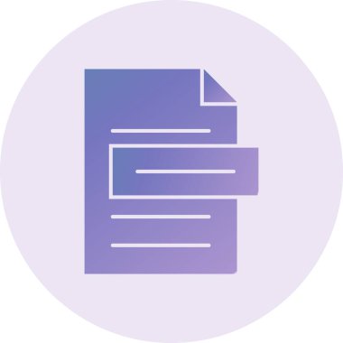 dosya biçimi simgesi, vektör illüstrasyonu