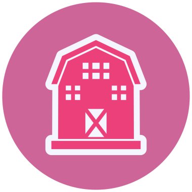 Barn . web icon vector illustration