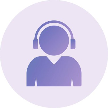 Çağrı merkezi ikon vektör illüstrasyonu