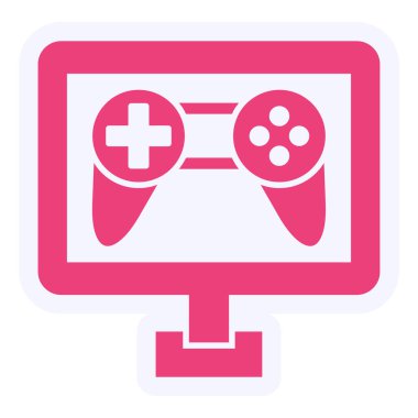 Oyun kolu. Web simgesi basit illüstrasyon