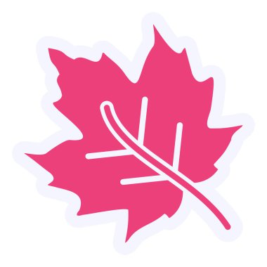Autumn maple leaf. web icon simple illustration