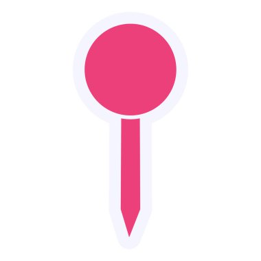 İğne. Web simgesi basit illüstrasyon