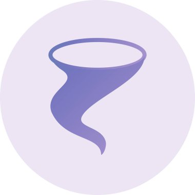 Kasırga. Web simgesi basit illüstrasyon