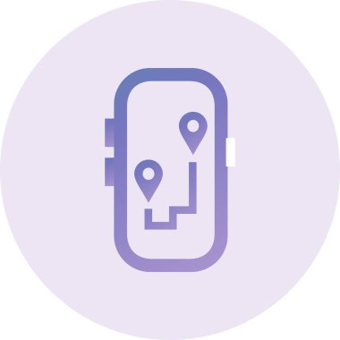 Location web icon, simple illustration of gps 