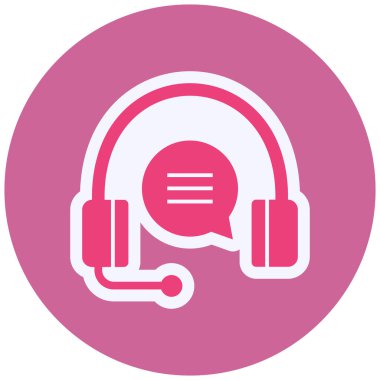 Destek. Web simgesi basit tasarım