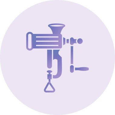 et kıyma makinesi simge vektör çizim