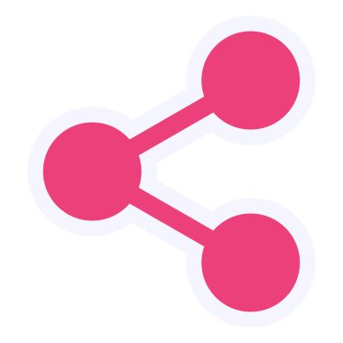 Paylaşım simgesinin vektör illüstrasyonu