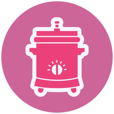 Derin Fryer simgesinin vektör illüstrasyonu