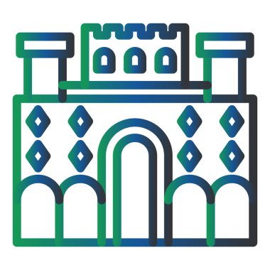 Bina. Web simgesi basit tasarım