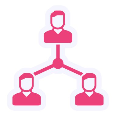 Ağ simgesinin vektör illüstrasyonu