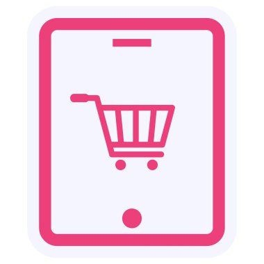 Alışveriş simgesinin vektör illüstrasyonu