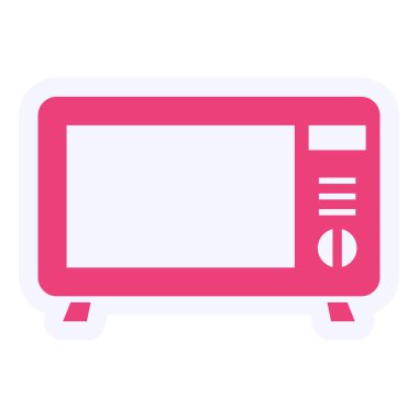 mikrodalga fırın düz vektör simgesi