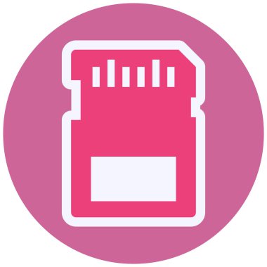 mirco SD card icon, web illustration