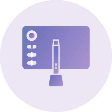 Modern dizüstü bilgisayarın vektör illüstrasyonu