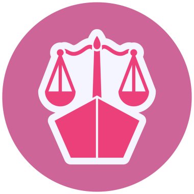 Deniz hukuku modern simge vektör illüstrasyonuName