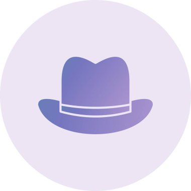 male hat, web icon simple illustration