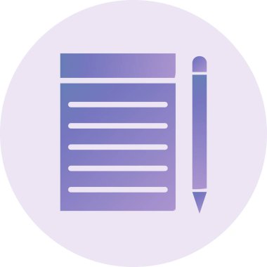 Belge. Web simgesi basit illüstrasyon