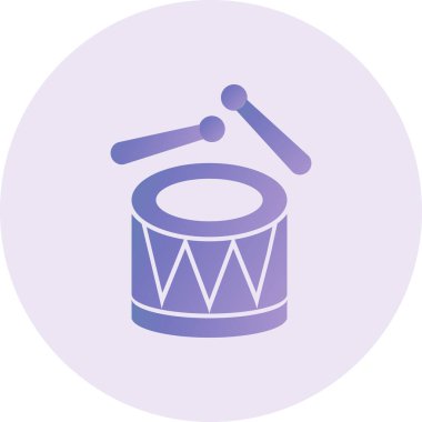 davul modern simge vektör illüstrasyonu