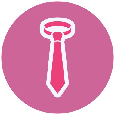 Kravat simgesi. Beyaz arkaplanda izole edilmiş web tasarımı için basit kravat vektör simgeleri çizimi