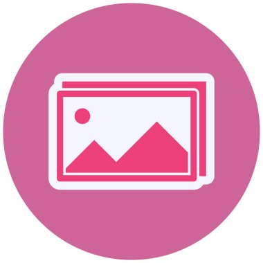 fotoğraf düz vektör simgesi