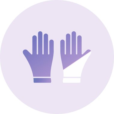 Eldiven. Web simgesi basit illüstrasyon